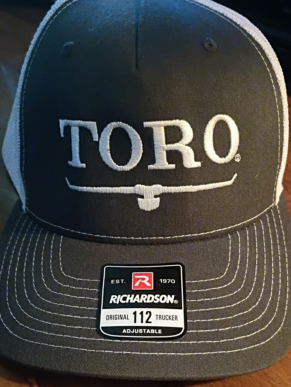 Toro Embroidered Gray Trucker Hat by Richardson